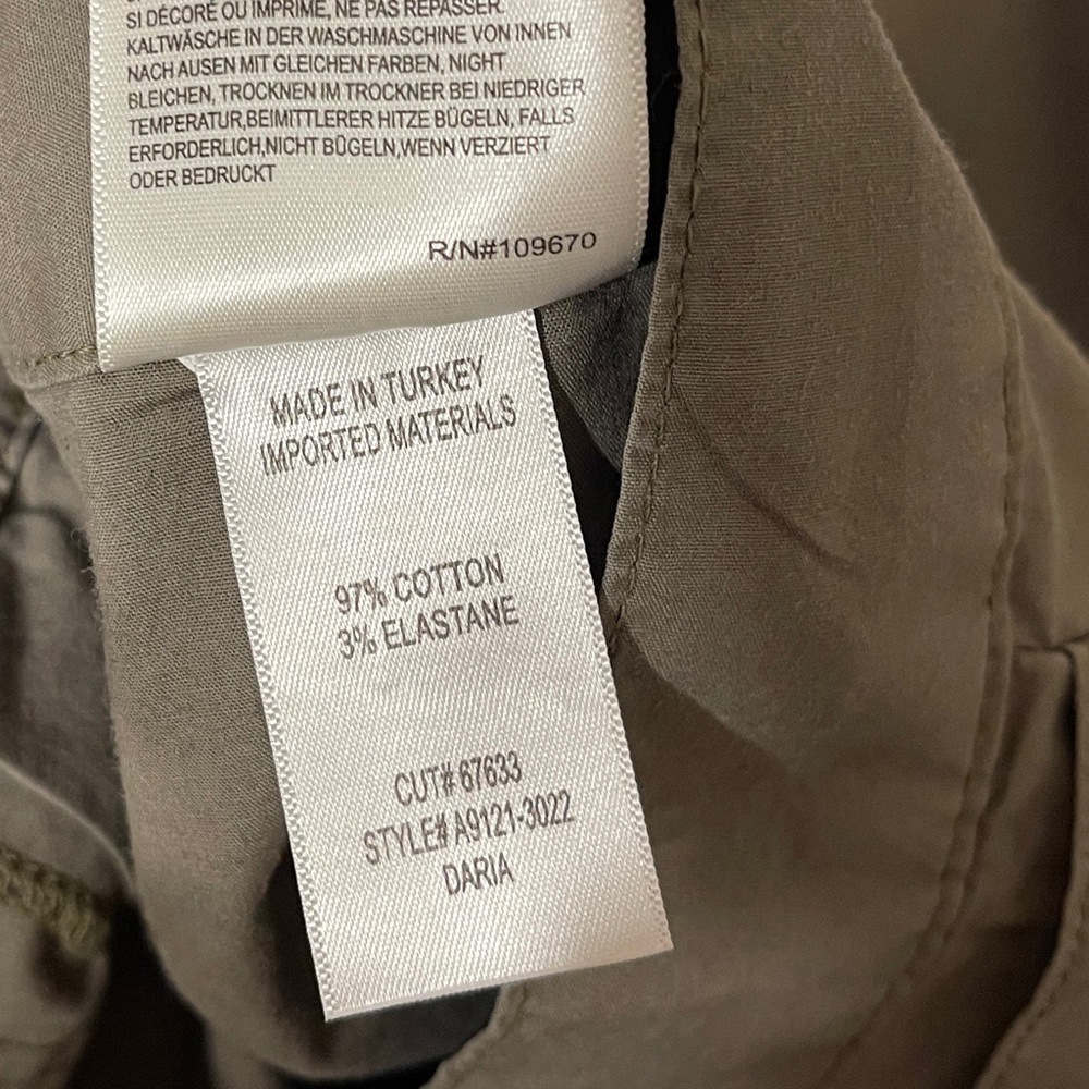 AGOLDE Daria High‎ Waist Crop Wide Leg Twill Utility Pant in Duffle Women's 28 - Picture 11 of 12